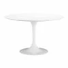ZUO WILCO 47"RD DINING TABLE: GLOSS WHITE