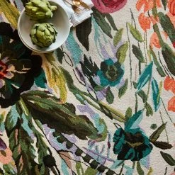 LOLOI WILD BLOOM WOOL RUG: IVORY MULTI