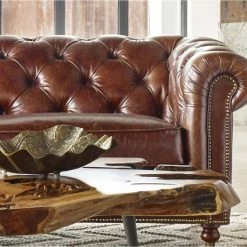New ๐ฏ MOES Living Room WINDSOR VINTAGE LEATHER CHESTERFIELD SOFA ๐งจ 9 MOES Living Room WINDSOR VINTAGE LEATHER CHESTERFIELD SOFA