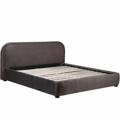 MOES Furniture YOKO CHARCOAL VELVET UPHOLSTERED BED