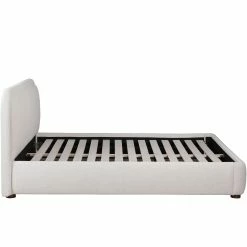 MOES YOKO KNOLL NATURAL BOUCLÉ UPHOLSTERED BED