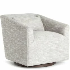 FOUR HANDS YORK SWIVEL CHAIR: MONTERRY PEBBLE