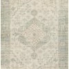 SURYA SOPHIE DISTRESSED VINTAGE PRINT RUG: SAGE