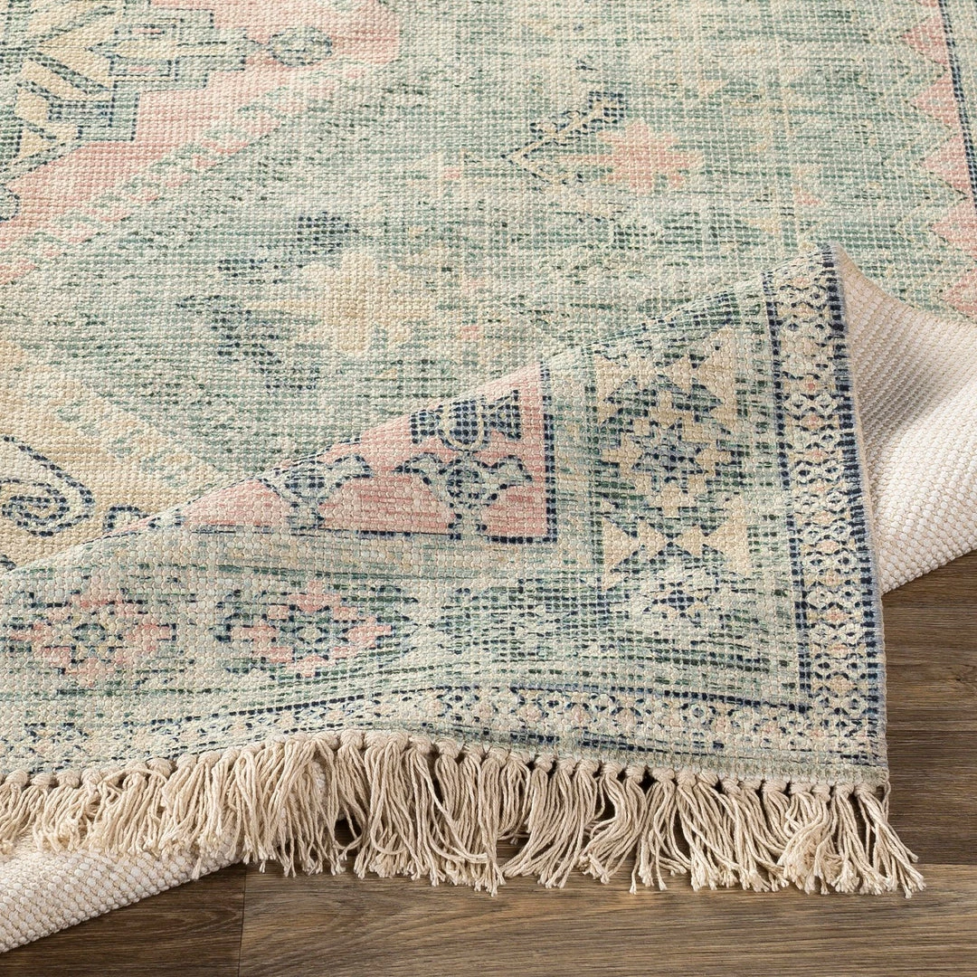 Cheap 🔥 SURYA NEVAEH DISTRESSED VINTAGE PRINT RUG: SAGE, PINK 👏 2 SURYA NEVAEH DISTRESSED VINTAGE PRINT RUG: SAGE, PINK