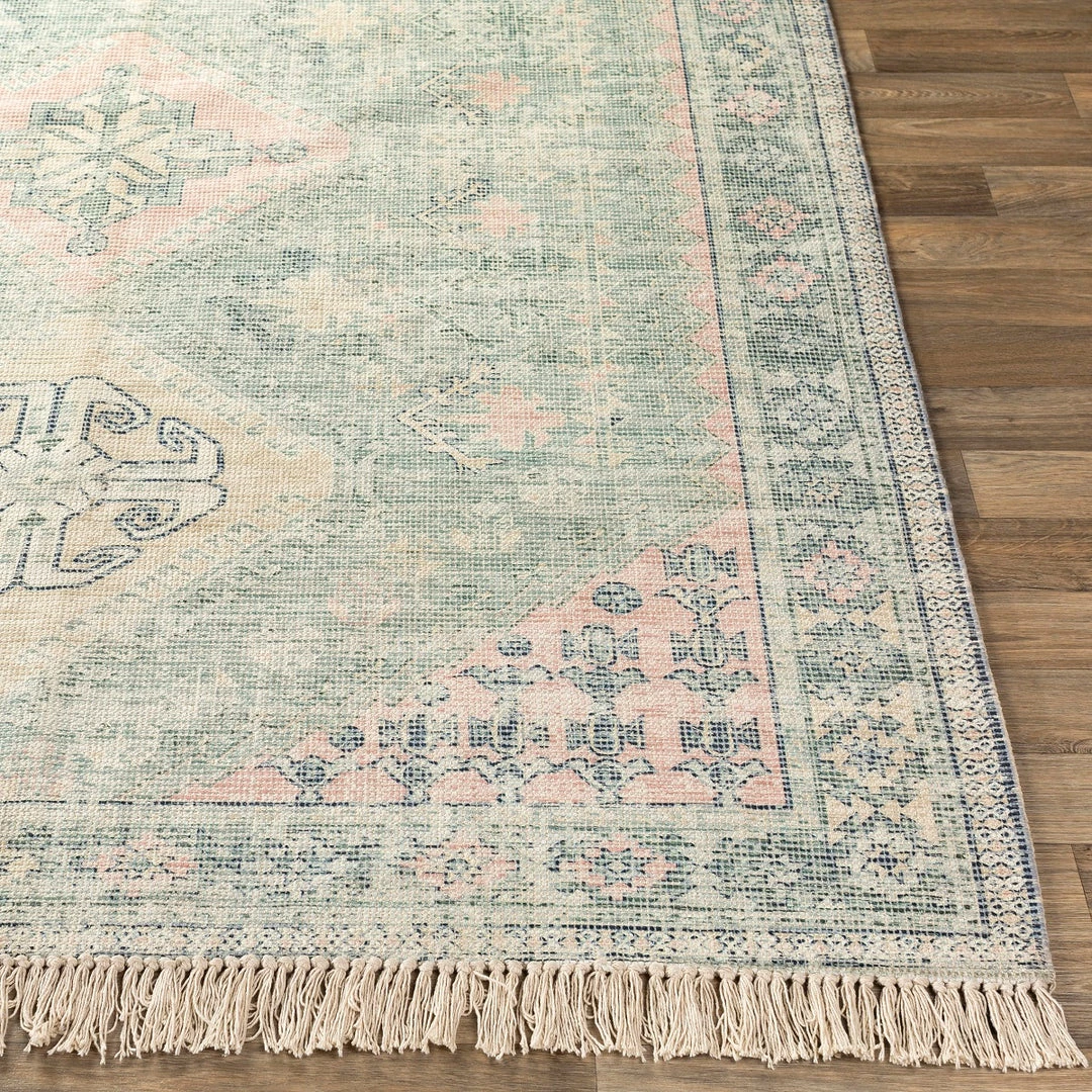 Cheap 🔥 SURYA NEVAEH DISTRESSED VINTAGE PRINT RUG: SAGE, PINK 👏 3 SURYA NEVAEH DISTRESSED VINTAGE PRINT RUG: SAGE, PINK
