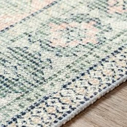 Cheap 🔥 SURYA NEVAEH DISTRESSED VINTAGE PRINT RUG: SAGE, PINK 👏 9 SURYA NEVAEH DISTRESSED VINTAGE PRINT RUG: SAGE, PINK