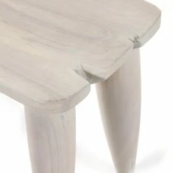 FOUR HANDS Furniture ZURI IVORY TEAK ACCENT STOOL