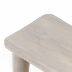 FOUR HANDS Furniture ZURI IVORY TEAK ACCENT STOOL
