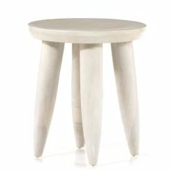 FOUR HANDS ZURI IVORY TEAK ACCENT TABLE Furniture