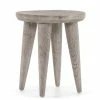 FOUR HANDS ZURI WEATHERED GREY TEAK ACCENT TABLE