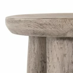 FOUR HANDS ZURI WEATHERED GREY TEAK ACCENT TABLE